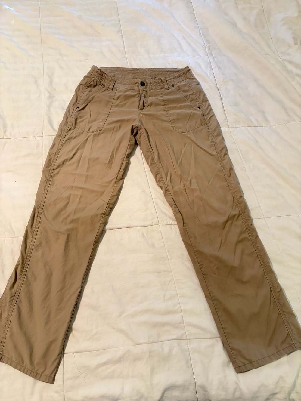KÜHL Women’s Khaki Hiking Pants Size 10 Regular Outdoor Travel Lightweight